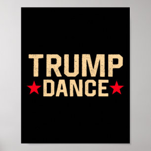 Poster Trump Dance 2024 Qr 4547 Funny Trump Dancing Code