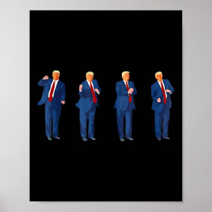 Poster Trump Dance 4 juillet Trump 2025