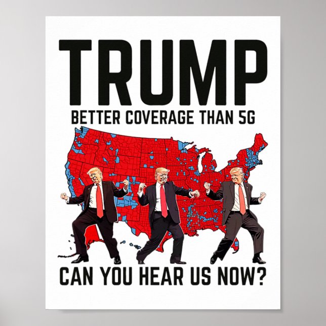 Poster Trump Dance Meilleure Couverture Que 5g Pouvez-Vou (Devant)