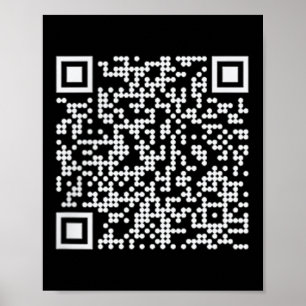 Poster Trump Dance Qr drôle Président Trump Code de danse