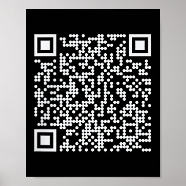 Poster Trump Dance Qr drôle Président Trump Code de danse (Devant)