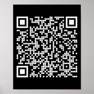 Poster Trump Dance Qr Funny President Dance Code (retour)