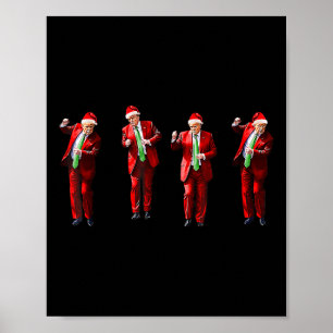 Poster Trump Danse Père Noël Noël Noël Noël Noël Noël Noë