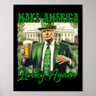 Poster Trump donne de nouveau de la chance à l'Amérique p