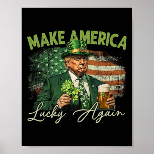 Poster Trump donne de nouveau de la chance à l'Amérique p