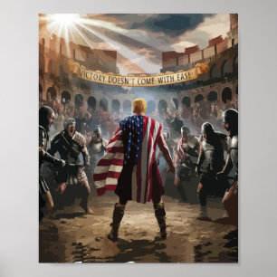 Poster Trump et l'affiche du gladiateur