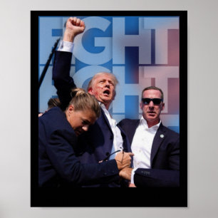 Poster Trump et l'Amérique dans la lutte contre Trump 4