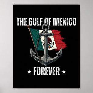 Poster Trump golfe du Mexique pour toujours libéral anti 