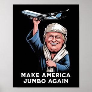 Poster Trump Jumbo Jet Adventure Pour Les Amateurs D'Avia