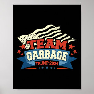 Poster Trump l'homme poubelle préféré d'Amérique Trump da