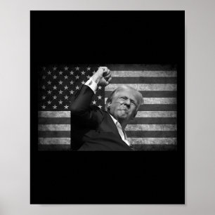Poster Trump lutte pour la liberté