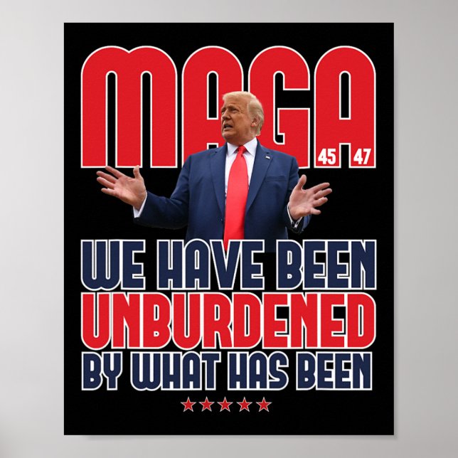 Poster Trump Mega 2024 47ème Président Déchargé Mème Des (Devant)