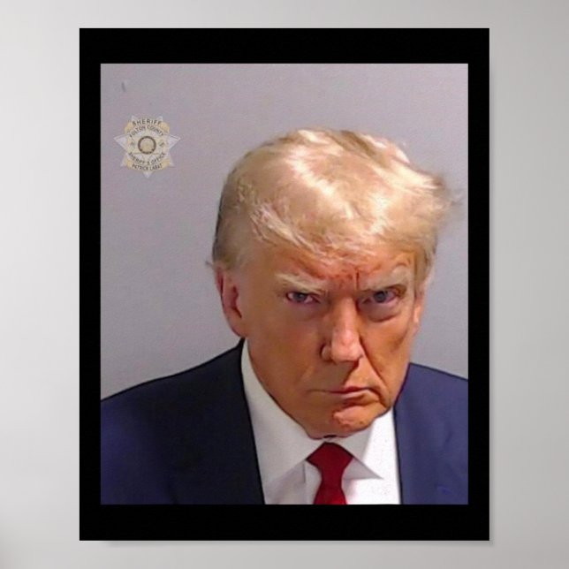 Poster Trump Mugshot Tee - Iconique Et Drôle (Devant)