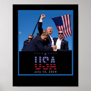 Poster Trump Pennsylvania Rally Shooting 2024