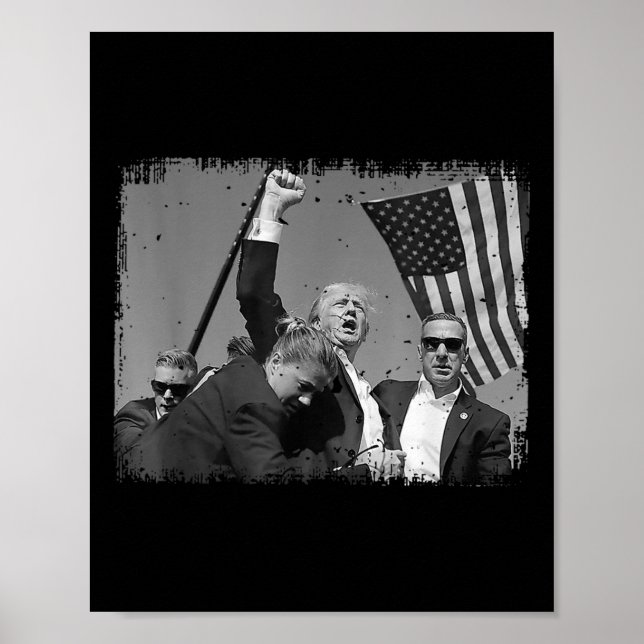 Poster Trump - Pompe à pied 4 (Devant)