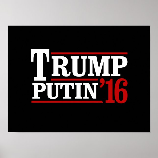 Poster Trump Poutine 2016 (Devant)