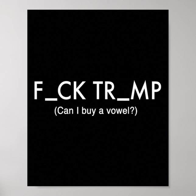 Poster Trump protestation T Shirt (Devant)