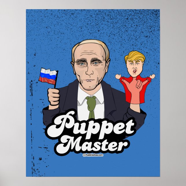 Poster Trump Puppet Master - Vladimir Poutine (Devant)