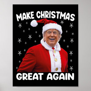 Poster Trump redonne à Noël sa grandeur Père Noël Trump 1