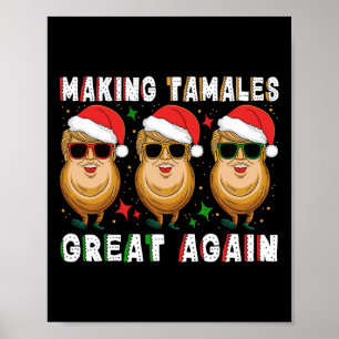 Poster Trump rendant à Tamale sa grandeur Noël Amérique m