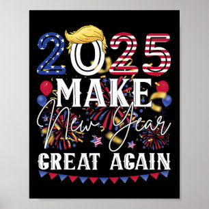 Poster Trump Rendre sa grandeur au Nouvel An Joyeux au No