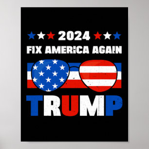 Poster Trump Répare l'Amérique Encore Donald Trump Conser