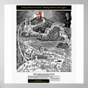 Poster Trump Road To Success - Making America Grea