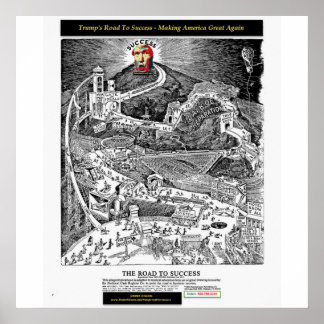 Poster Trump Road To Success - Making America Grea