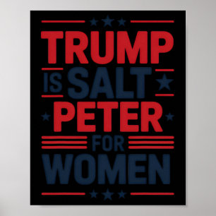 Poster Trump Sait Peter Pour Les Femmes Drôle Anti-Trump