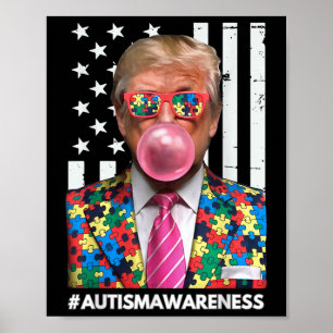 Poster Trump Sensibilisation sur l'autisme Pour Trump L'A