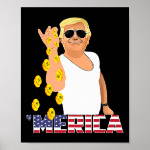 Poster Trump s'habille en 2024 Donald T, président des él