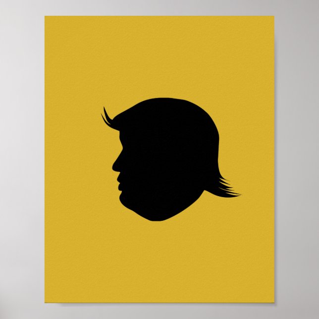 POSTER TRUMP SILHOUETTE (Devant)