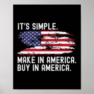 Poster Trump Tarif Commerce Faire En Amérique Acheter En