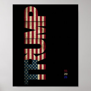 Poster Trump Us Flag 1