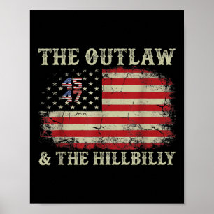 Poster Trump Vance 2024 Donald Trump J.d. Vance Outlaw &a