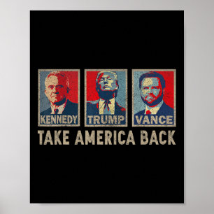Poster Trump Vance Kennedy Échec et Mat Élection 2024 Rép
