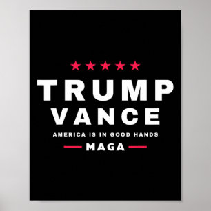 Poster Trump Vance Nous Avons Gagné Jour d'inauguration 4