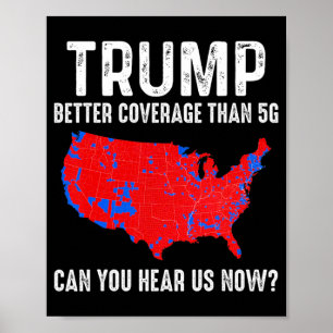 Poster Trump vaut mieux couvrir que 5g Carte America Poli