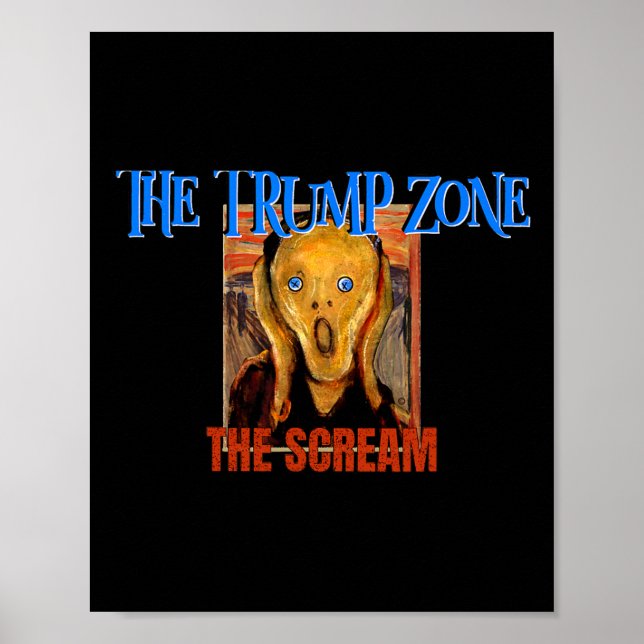 Poster Trump Zone Est Une Drôle Parodie Et Satire Politiq (Devant)