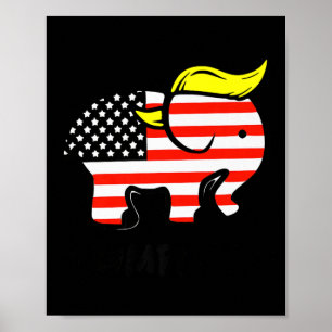 Poster Trumplican Drôle Trump républicain États-Unis Drap