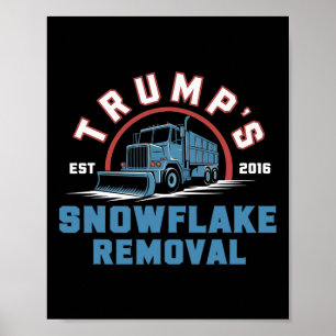 Poster Trump's Snowflake Removal Service Funny Trump 2024