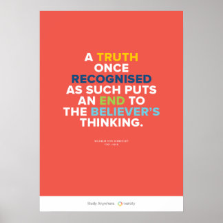 Poster Truth Puts an End to a Believer's Thinking
