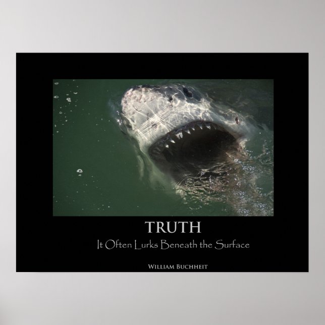 Poster "Truth" von Great White Shark (Vorne)