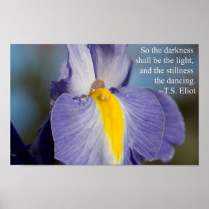 Poster TS Eliot Citer de l'eau goutte sur Iris