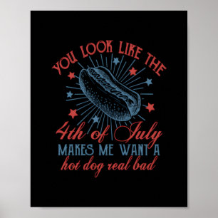 Poster Tu As L'Air 4 juillet, Retro 4 juillet,