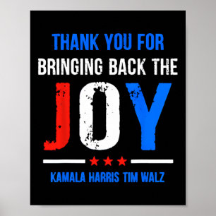 Poster Tu As Ramené La Joie Kamala Harris Tim Wa