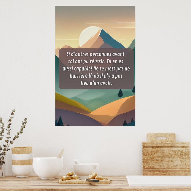 Poster Tu en es capable (Cuisine)