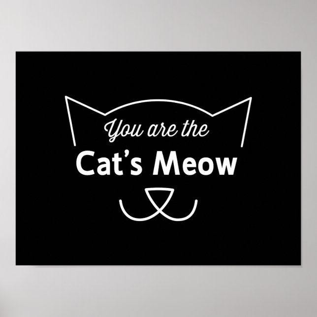 Poster Tu es le Meow du chat (Devant)