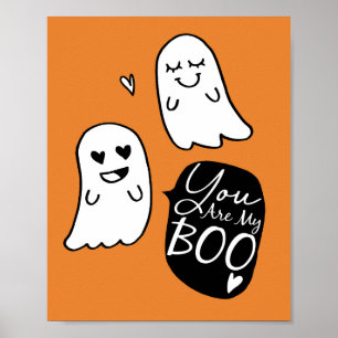 Poster Tu Es Mon Blog Les Fantômes D'Halloween