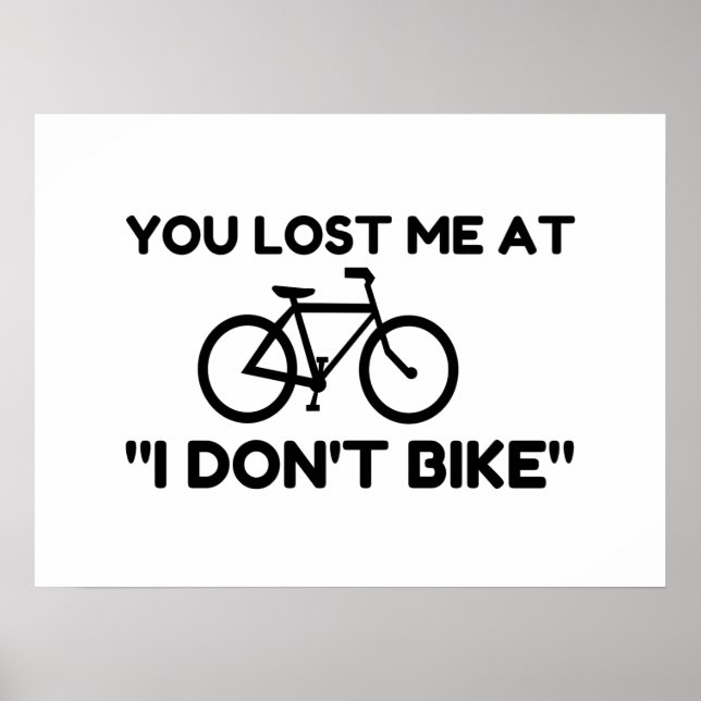 Poster Tu m'as perdu à I Don't Bike (Devant)